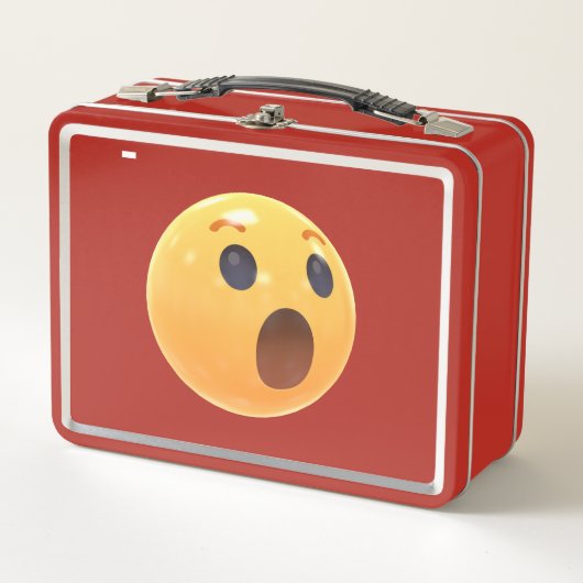 Funny Laughing Emoji Face Metall Brotdose (Vorderseite)
