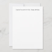 Funny Laughing Horse Birthday Spaß Card Karte (Rückseite)