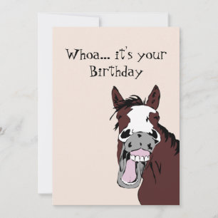 Funny Laughing Horse Birthday Spaß Card Karte