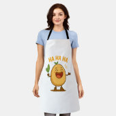 Funny Laughing Potato Apron Schürze (Getragen)
