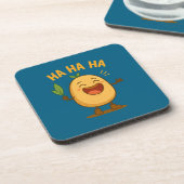 Funny Laughing Potato Coaster Set Getränkeuntersetzer (Linke Seite)