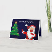 Funny Laughing Weihnachtsbaum Urlaub Karte (Vorderseite)