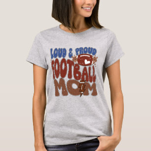 Funny laute Stolz Fußbälle Sport Mama T-Shirt