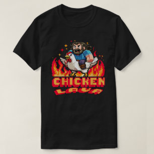 Funny Lava Chicken Miners trendy Pixel Games Gesch T-Shirt