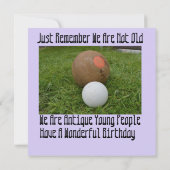 Funny Lavender Lawls Bowls, Flat Birthday Card Karte (Rückseite)
