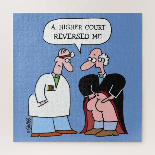 Funny Law Cartoon für Anwälte groß Puzzle (Vertikal)
