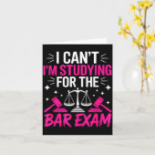 Funny Law School Student Gift - Can't Studying For Karte (Gelbe Blume)