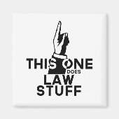 Funny Law Vintag - Anwalt Paralegal Magnet (Vorne)
