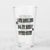 Funny Lawlers tun es am besten auf grün, Glas (Vorderseite)