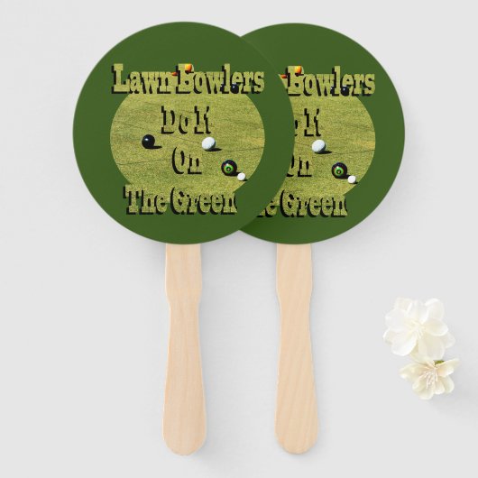 Funny Lawlers tun es, Hand Fans Fächer (Vorne und Hinten)
