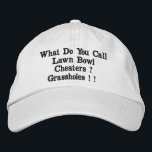 Funny Lawn Bowl Cheaters, bestickter Hut<br><div class="desc">Bilder ist ein lustiger bestickter Rasen Schüsseln Pub</div>