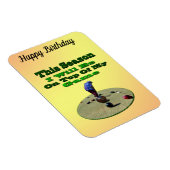 Funny Lawn Bowler, Flexible Magnet (Rechte Seite)