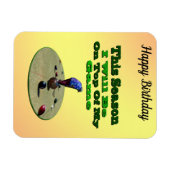 Funny Lawn Bowler, Flexible Magnet (Horizontal)