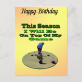 Funny Lawn Bowler, Postcard Postkarte (Vorderseite)