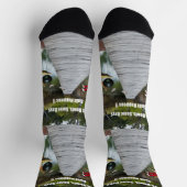 Funny Lawn Bowls Aussie Crocodile, Crew Socks Socken (Oben)