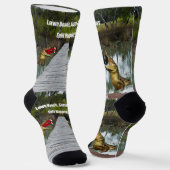 Funny Lawn Bowls Aussie Crocodile, Crew Socks Socken (Gewinkelt)