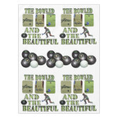 Funny Lawn Bowls Beautiful Design, Tischdecke (Vorderseite)