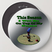 Funny Lawn Bowls, Big Abzeichen Button (Vorne & Hinten)