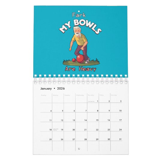 Funny Lawn Bowls Bilder und Puns, Kalender (Jan 2026)