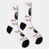 Funny Lawn Bowls Bowled Beautiful, Crew Socken (Rechts)