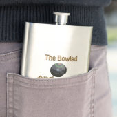 Funny Lawn Bowls Bowled Beautiful, Hip Flask Flachmann (Beispiel)