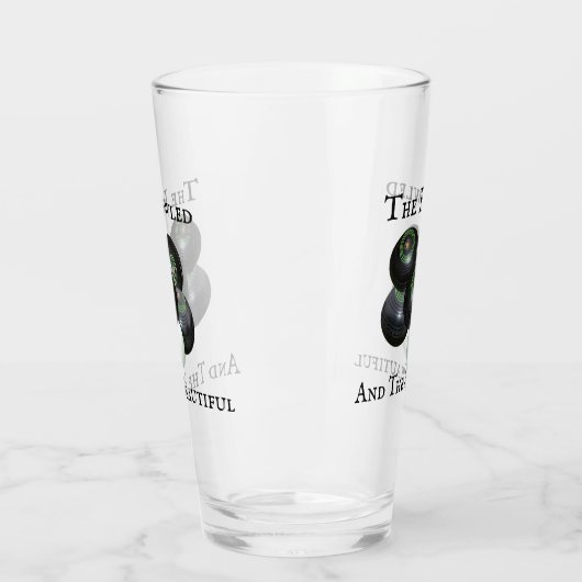 Funny Lawn Bowls Bowled und schönes Design, Glas (Links)