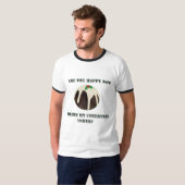Funny Lawn Bowls Christmas Pudding , Ringer Tshirt (Vorne ganz)