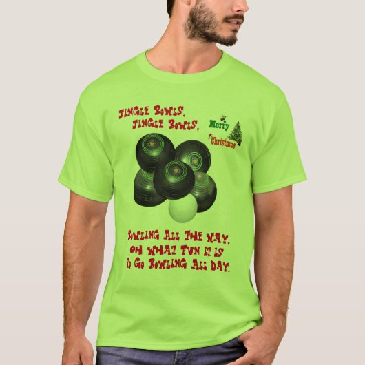 Funny Lawn Bowls Christmas, Tshirt (Vorderseite)