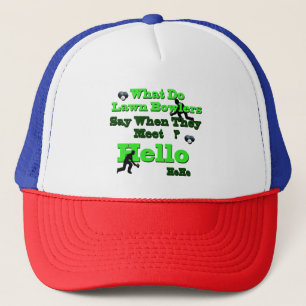 Funny Lawn Bowls Gruß, Truckers Hat Truckerkappe