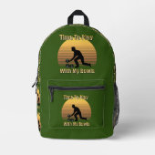 Funny Lawn Bowls Play Time, Full Print Rucksack (Vorderseite)