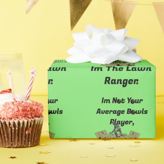 Funny Lawn Bowls Ranger, Geschenkpapier (Geburtstagsparty)