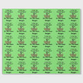 Funny Lawn Bowls Ranger, Geschenkpapier (Flach)