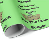 Funny Lawn Bowls Ranger, Geschenkpapier (Rolleneckpunkt)