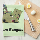 Funny Lawn Bowls Ranger, Geschirrtuch (Viertel Falte)