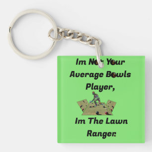 Funny Lawn Bowls Ranger, Keyring Schlüsselanhänger