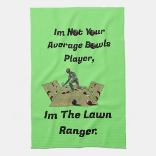 Funny Lawn Bowls Ranger, Teetuch Geschirrtuch