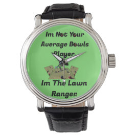 Funny Lawn Bowls Ranger, Wrist Watch Armbanduhr