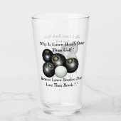 Funny Lawn Bowls versus Golf Design, Glas (Vorderseite)
