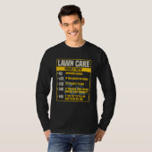 Funny Lawn Care Services Stundenlohn T-Shirt (Vorne ganz)