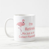 Funny Lawn Flamingo Pension Geschenk Kaffeetasse (Links)