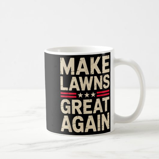 Funny Lawn Mower Art For Men Women Lawn Mowing Lan Kaffeetasse (Rechts)