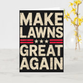 Funny Lawn Mower Art For Men Women Lawn Mowing Lan Karte (Gelbe Blume)