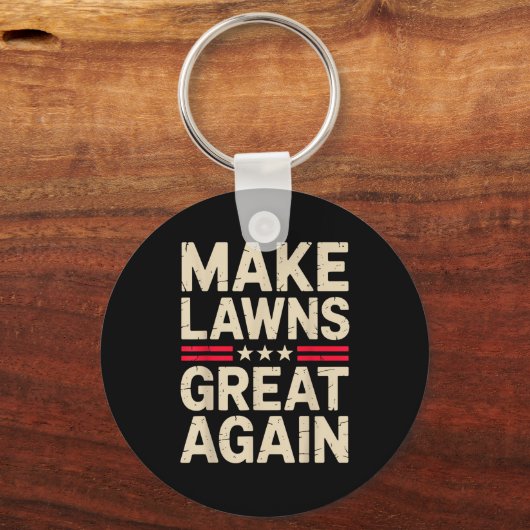 Funny Lawn Mower Art For Men Women Lawn Mowing Lan Schlüsselanhänger (Vorderseite)