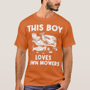 Funny Lawn Mowing Gift Boys Kinder Rasenmäher Land T-Shirt