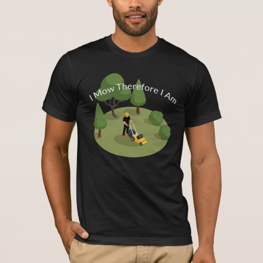 Funny Lawn Mowing Men's T - Shirt (Vorderseite)