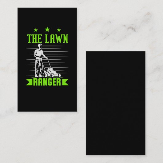 Funny Lawn Mowing Spaß Landscaper Janitor Visitenkarte (Vorne/Hinten)