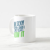 Funny Lawn Rasenmäher Pflegegeschenk Vater Mann Kaffeetasse (Vorderseite Links)