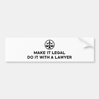 Funny Lawyer Autoaufkleber