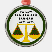 Funny Lawyer Collectible Ornament Aus Metall (Vorne)