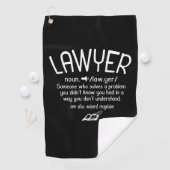 Funny Lawyer Definition Golfhandtuch (Insitu)